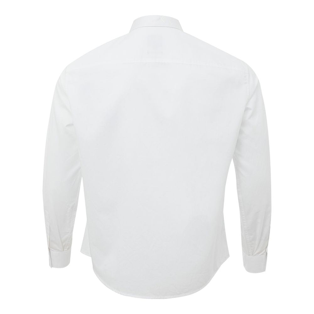 Elegant White Cotton Shirt for Men - GLAMHUB BOUTIQUE 