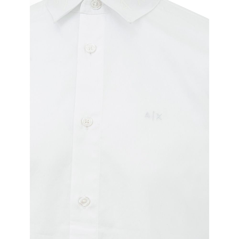 Elegant White Cotton Shirt for Men - GLAMHUB BOUTIQUE 