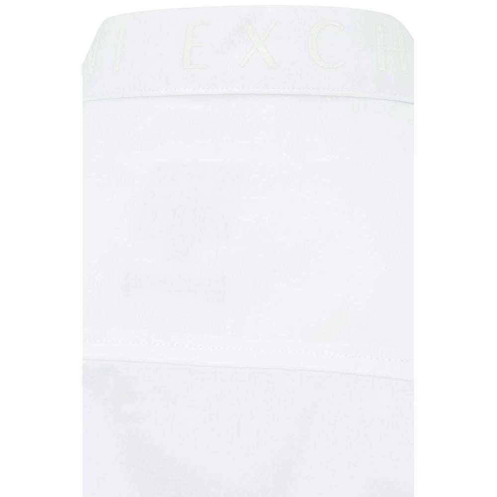 Elegant White Cotton Shirt for Men - GLAMHUB BOUTIQUE 