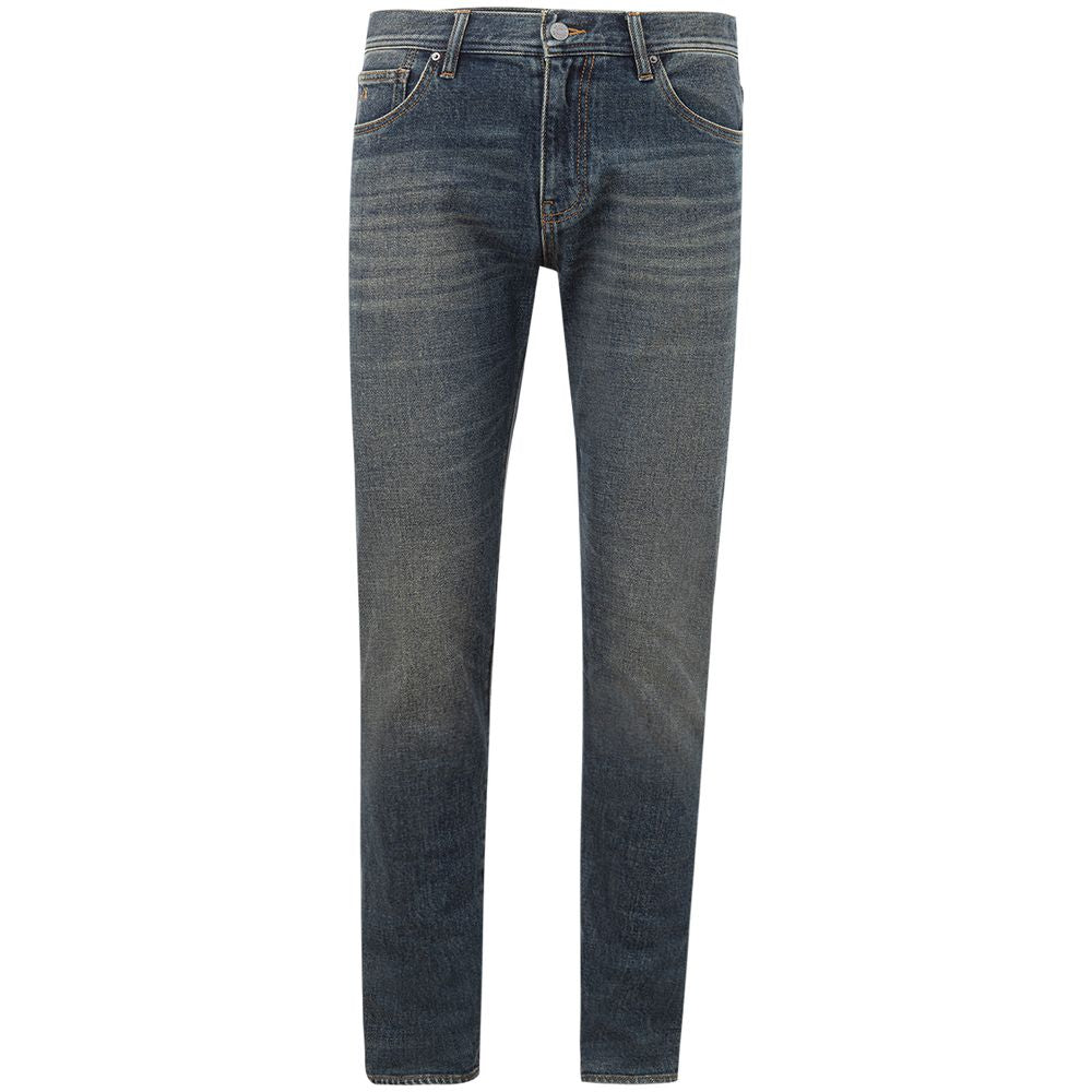 Elevated Blue Cotton Denim - GLAMHUB BOUTIQUE 