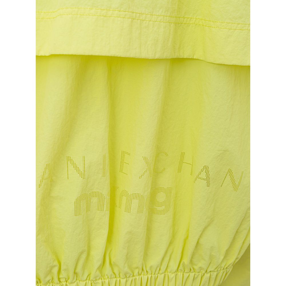 Chic Yellow Polyamide Jacket for Women - GLAMHUB BOUTIQUE 