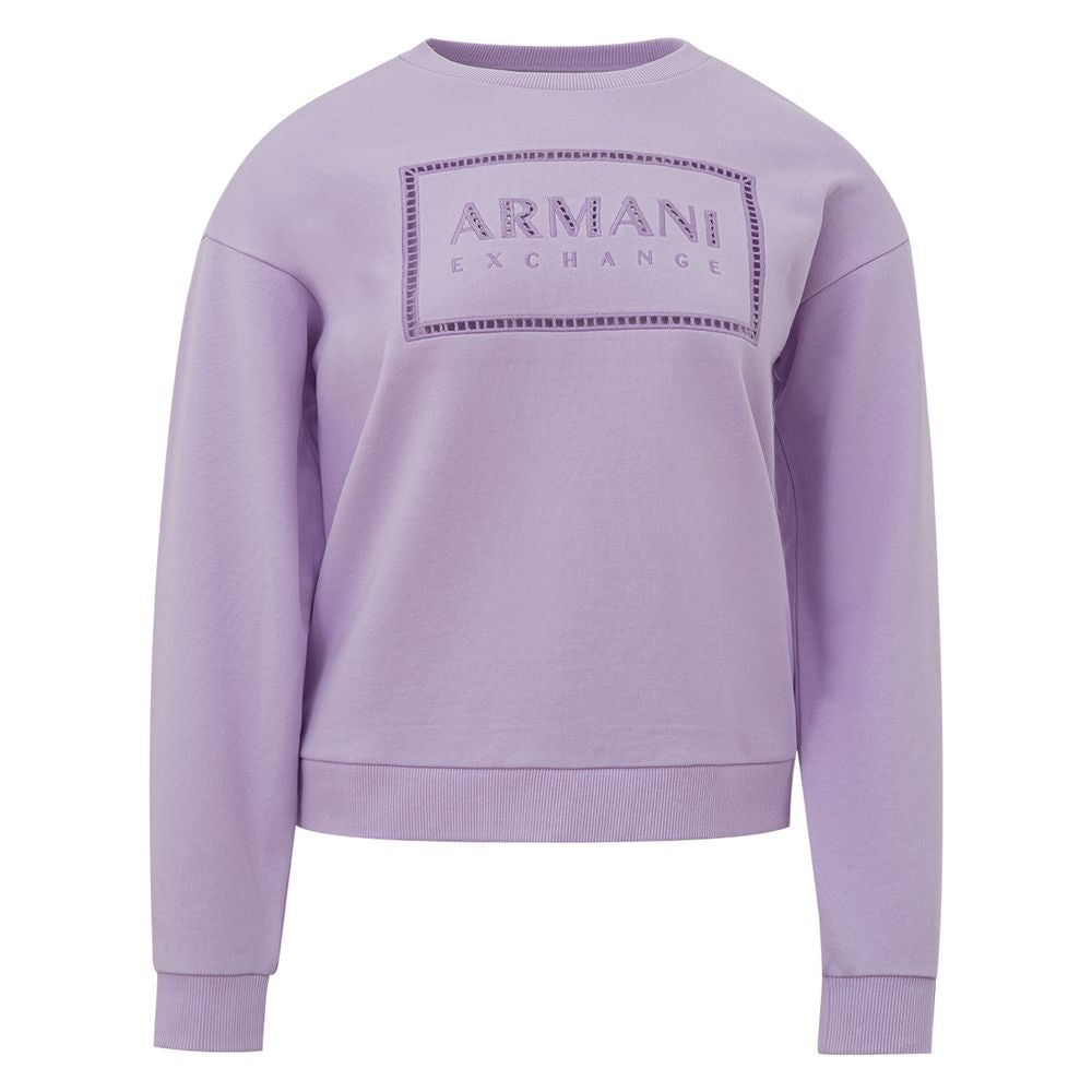 Chic Purple Cotton Sweater for Women - GLAMHUB BOUTIQUE 