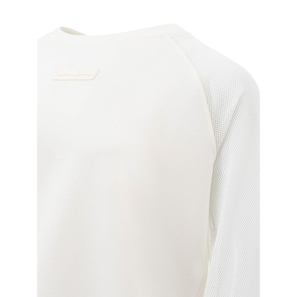 Elegant White Polyamide Sweater - GLAMHUB BOUTIQUE 