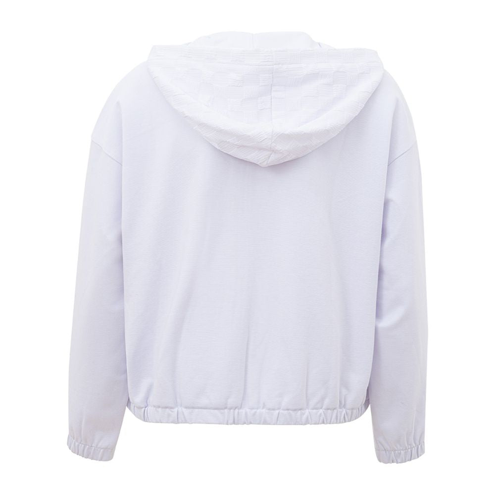 Chic White Viscose Sweater for Women - GLAMHUB BOUTIQUE 