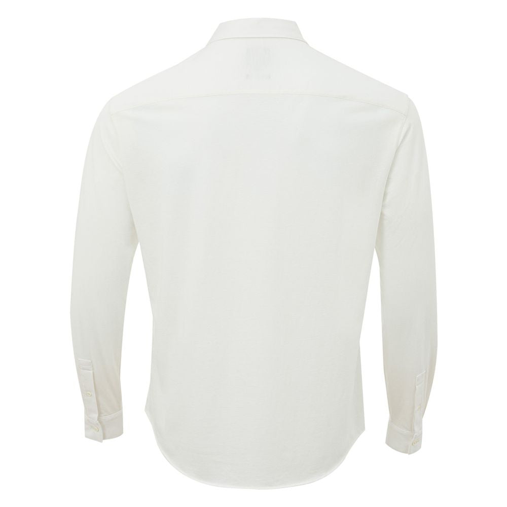 Elegant White Organic Cotton Shirt - GLAMHUB BOUTIQUE 