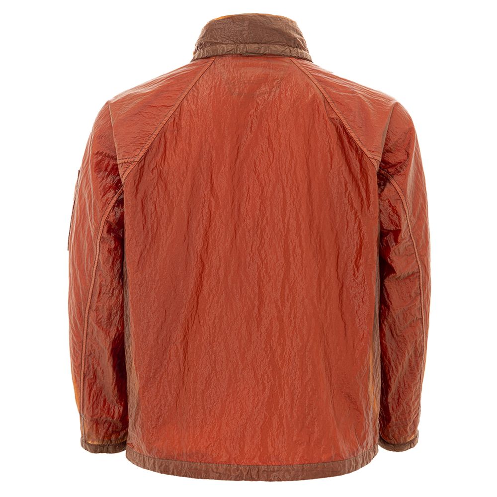 Orange Polyamide High-Performance Jacket - GlamHub Luxury and Icon Brand Clothing