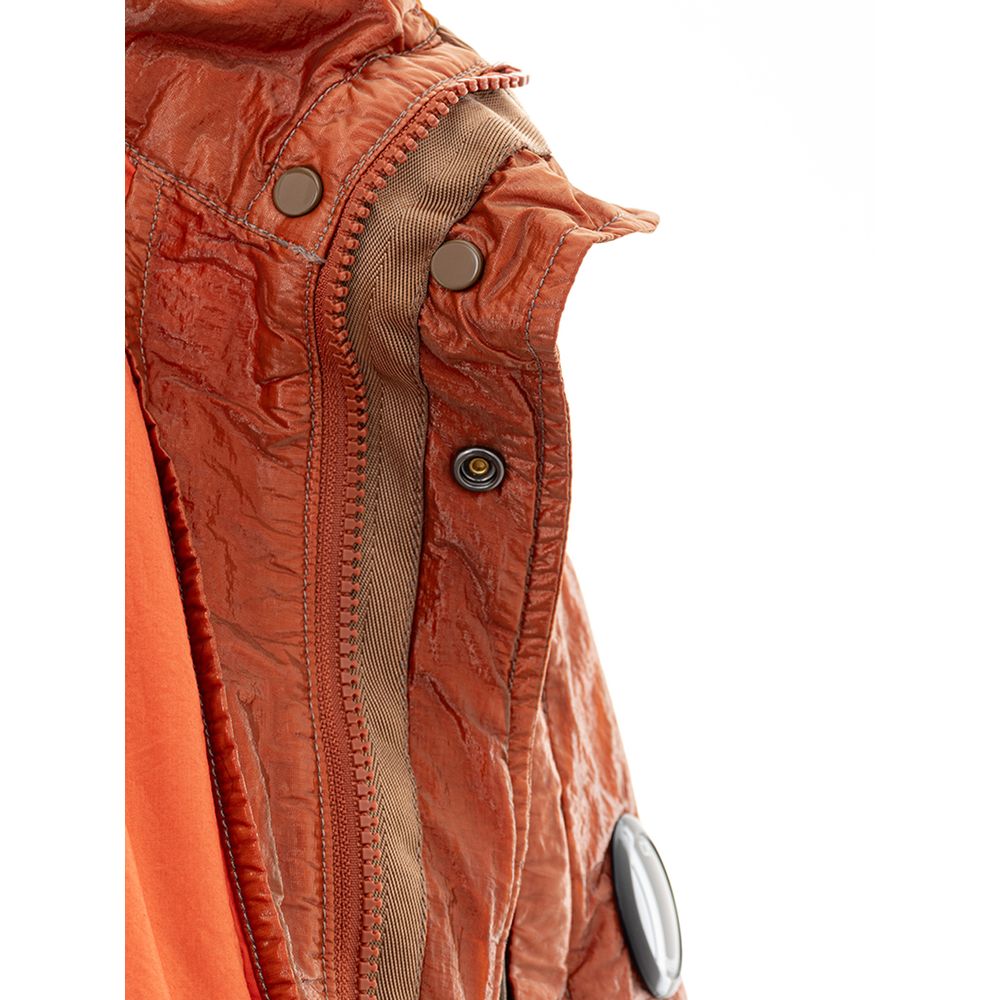 Orange Polyamide High-Performance Jacket - GlamHub Luxury and Icon Brand Clothing