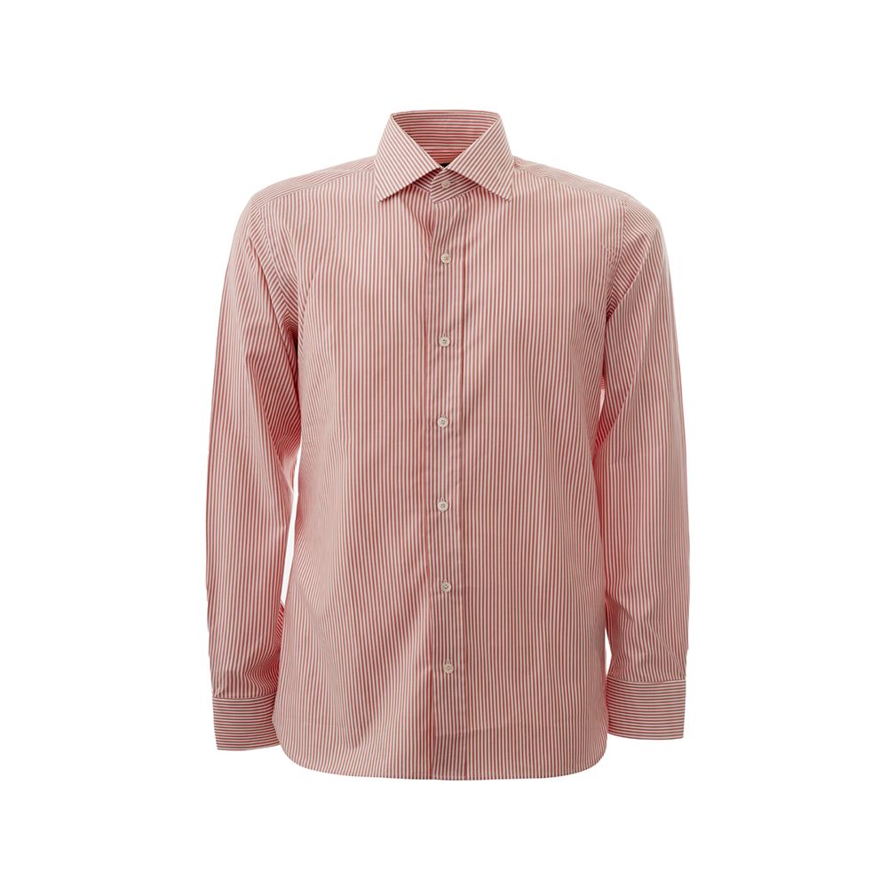 Elegant Pink Cotton Shirt for Men - GLAMHUB BOUTIQUE 