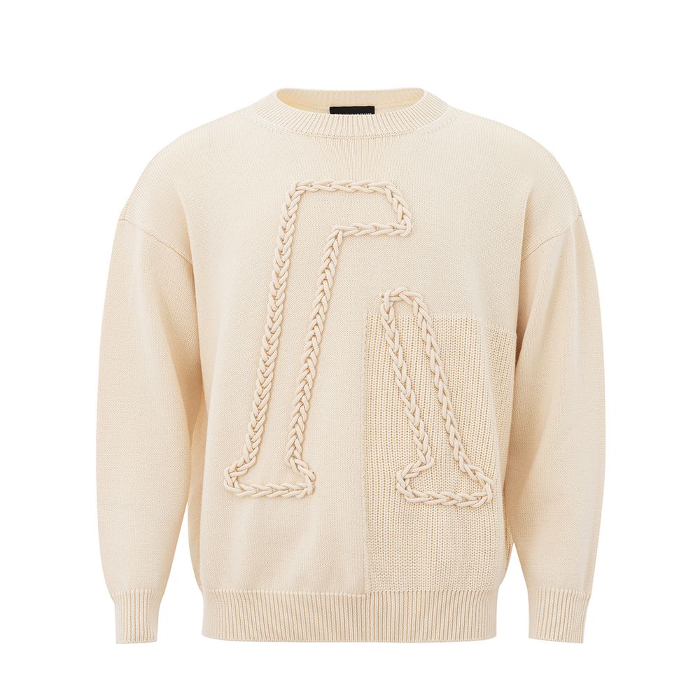 Beige Woolen Sophistication Sweater - GLAMHUB BOUTIQUE 