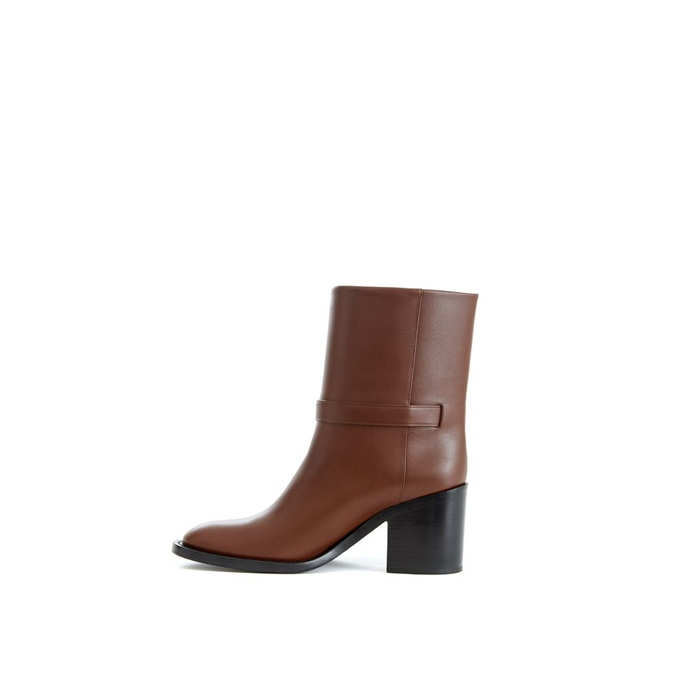 Brown Leather Boot - GLAMHUB BOUTIQUE 