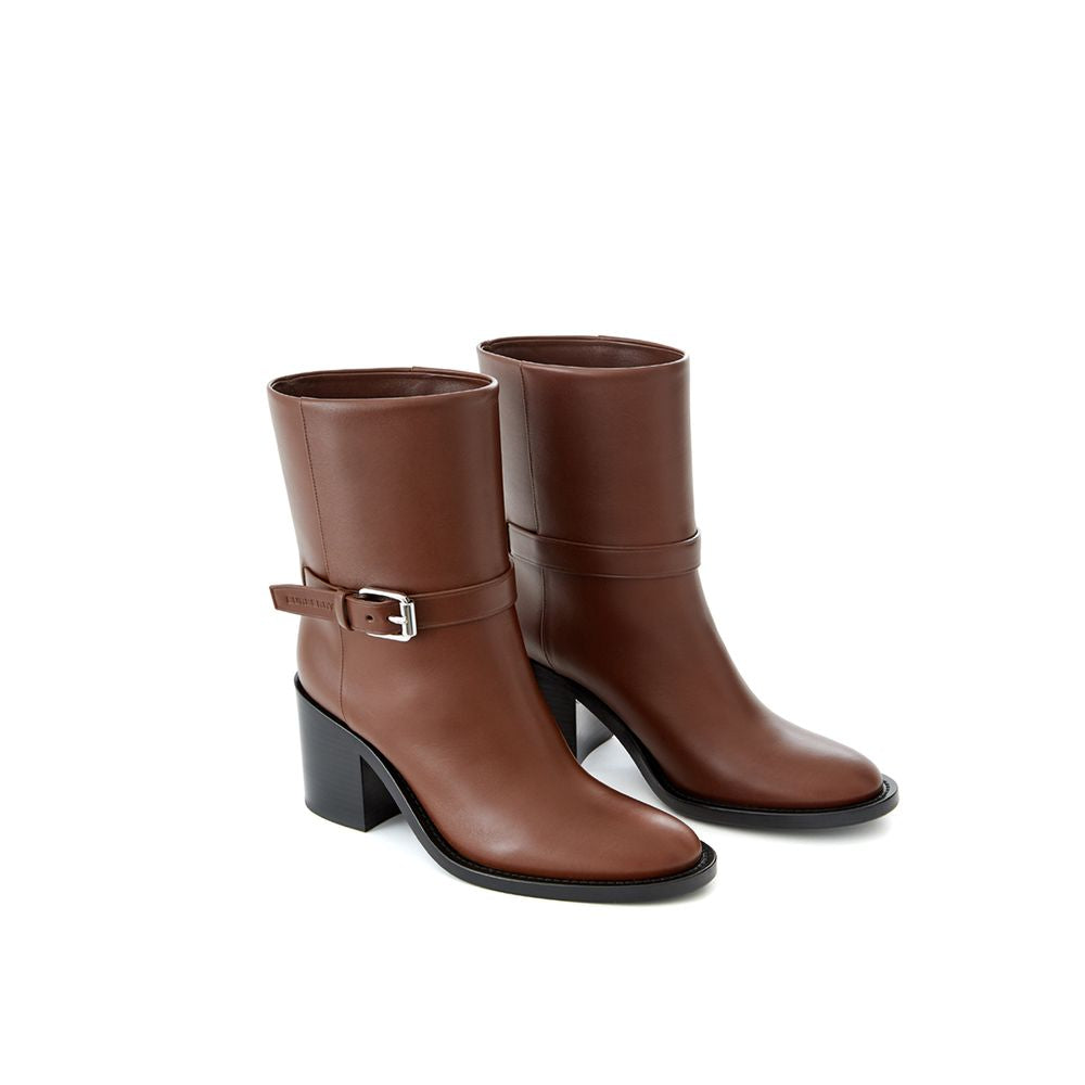 Brown Leather Boot - GLAMHUB BOUTIQUE 