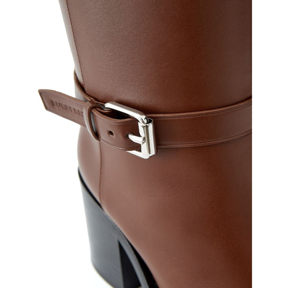 Brown Leather Boot - GLAMHUB BOUTIQUE 