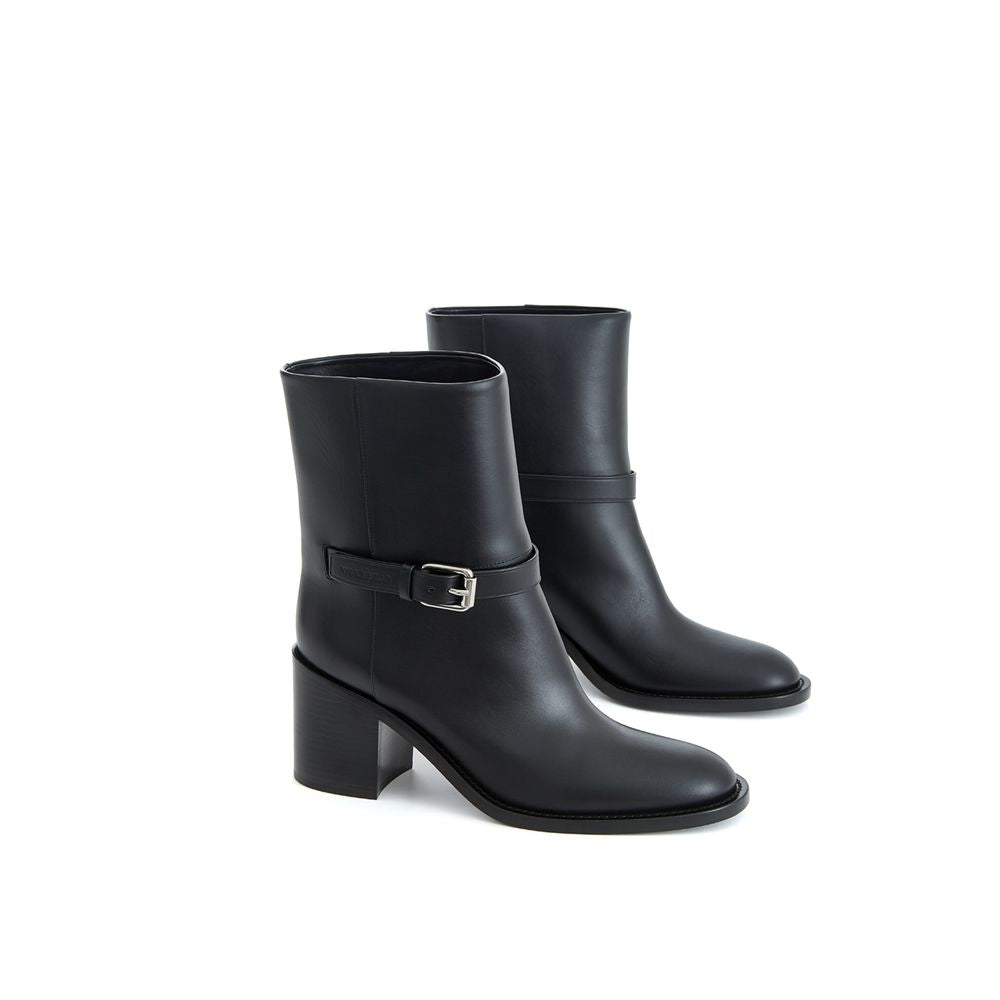 Black Leather Boot - GLAMHUB BOUTIQUE 