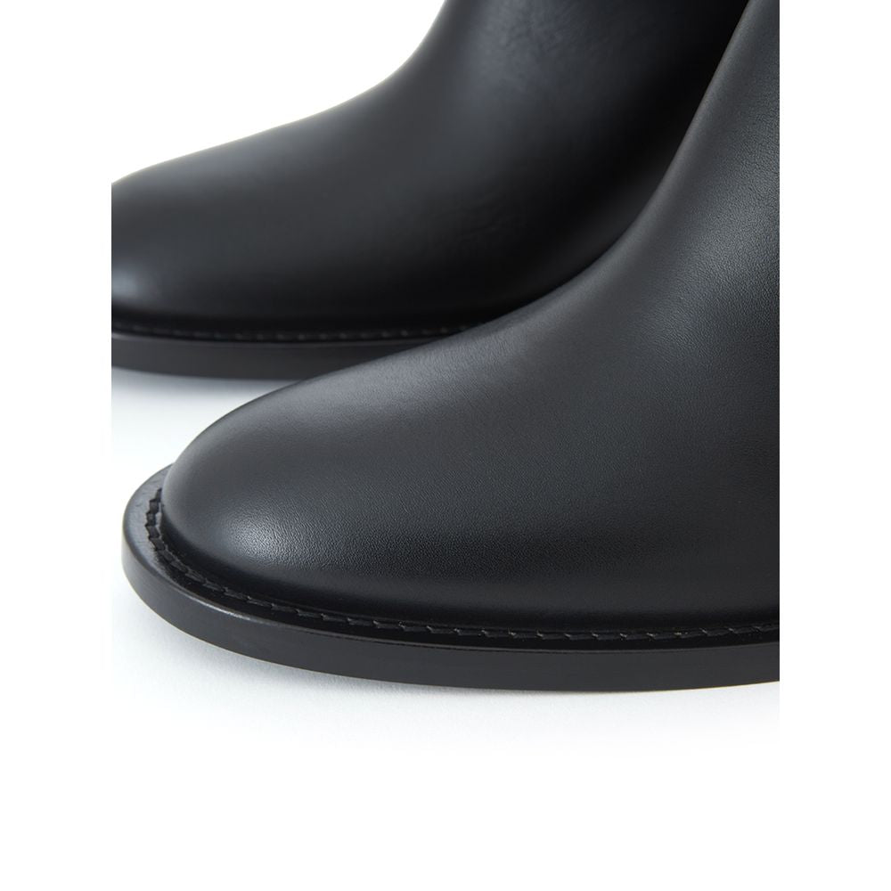 Black Leather Boot - GLAMHUB BOUTIQUE 