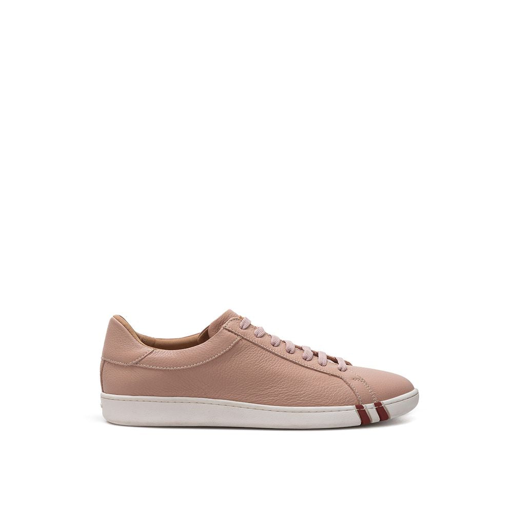 Pink Leather Sneaker - GlamHub Luxury and Icon Brand Clothing