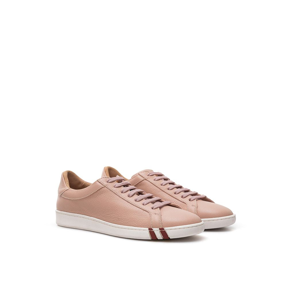 Pink Leather Sneaker - GlamHub Luxury and Icon Brand Clothing