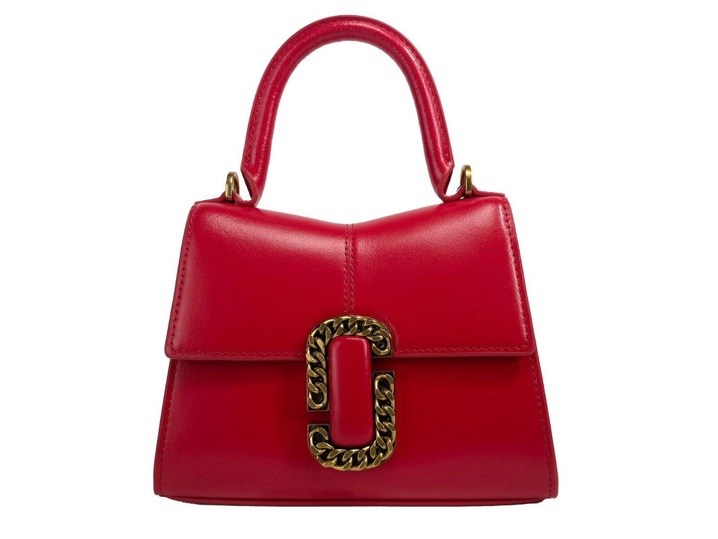 The St Marc Mini Top Handle Satchel Crossbody Bag Red - GLAMHUB BOUTIQUE 