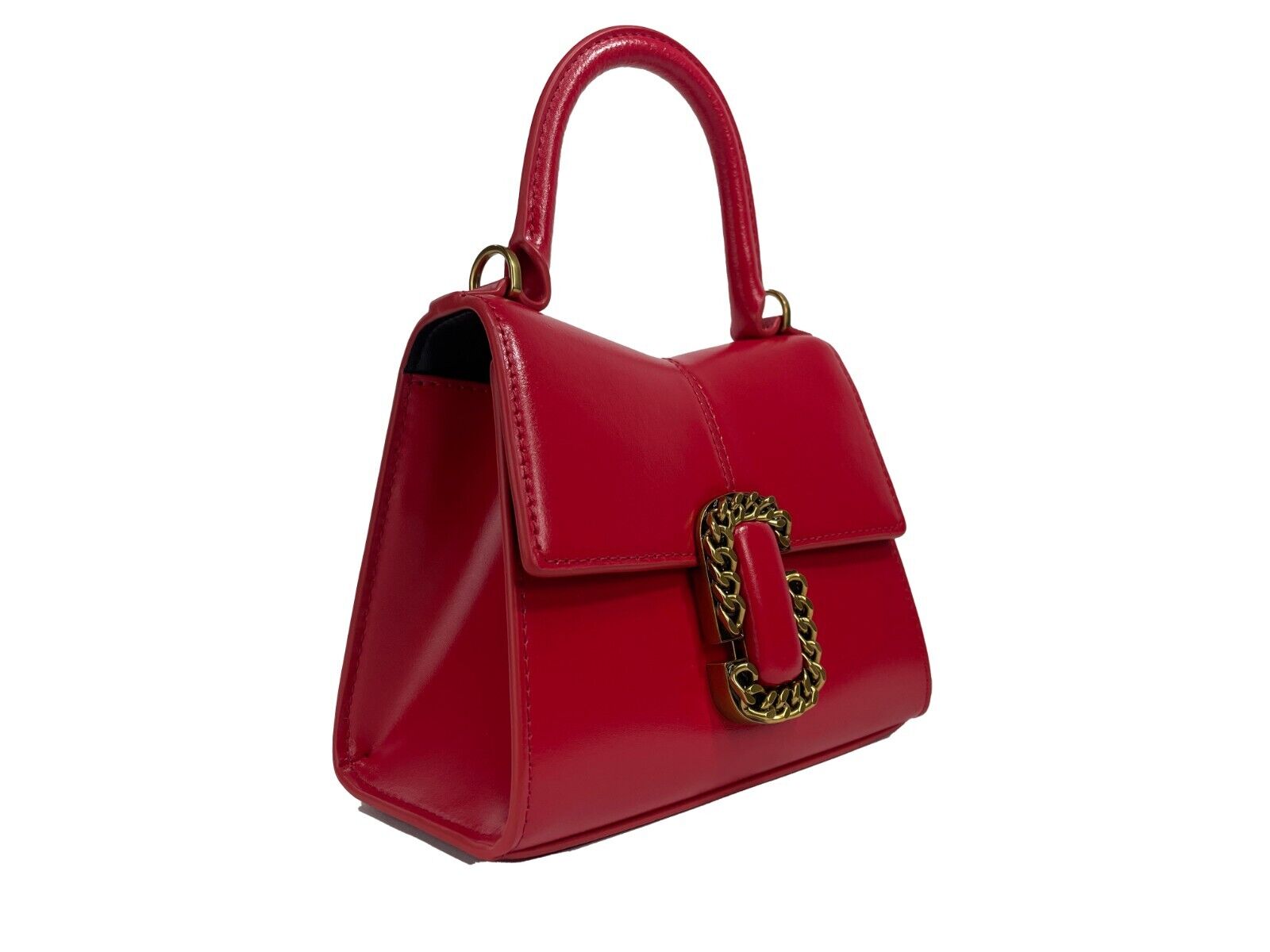 The St Marc Mini Top Handle Satchel Crossbody Bag Red - GLAMHUB BOUTIQUE 