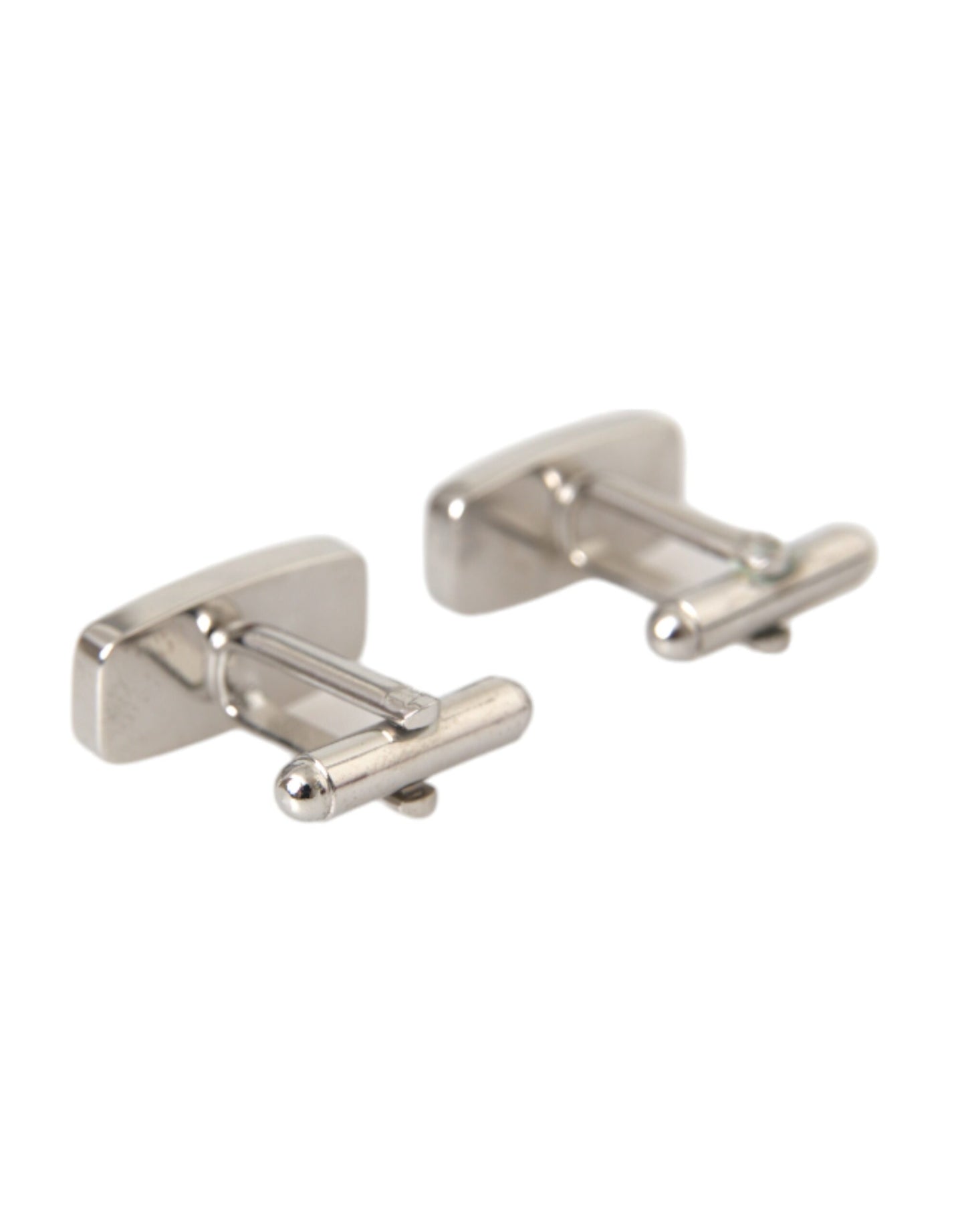 Silver Plated Metal Brass Pin Men Cufflinks