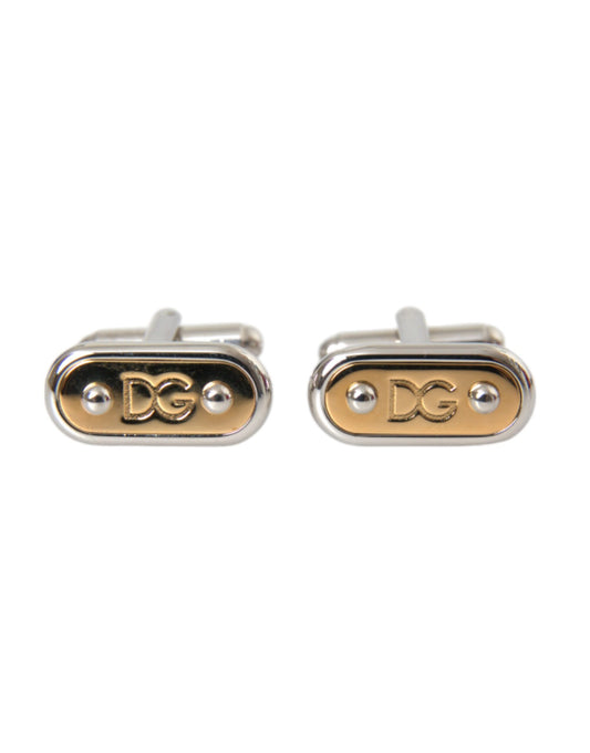 Silver Gold Plated Metal Brass Pin Cufflinks