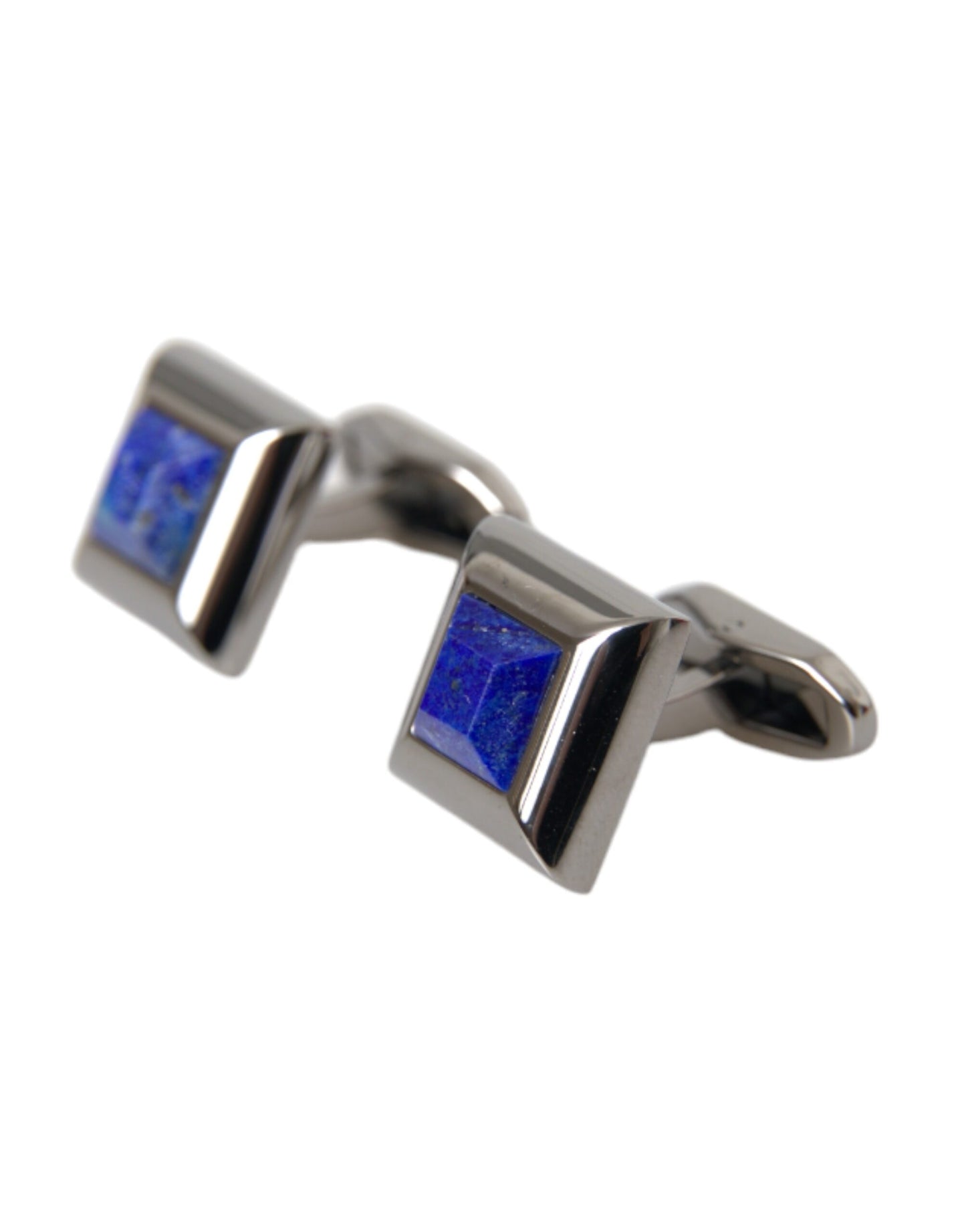 Silver Plated Brass Pin Crystal Cufflinks