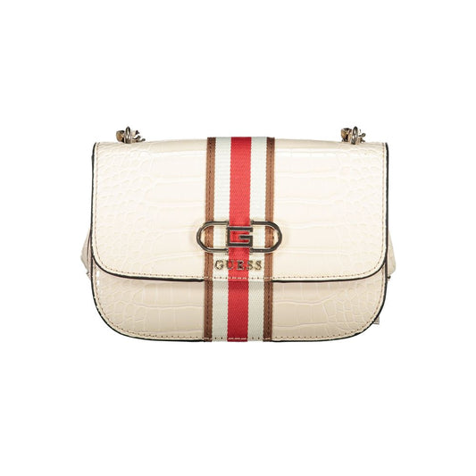 Beige Polyethylene Handbag - GLAMHUB BOUTIQUE 