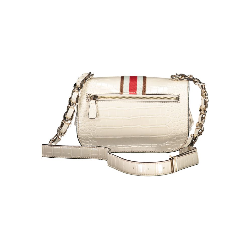 Beige Polyethylene Handbag - GLAMHUB BOUTIQUE 