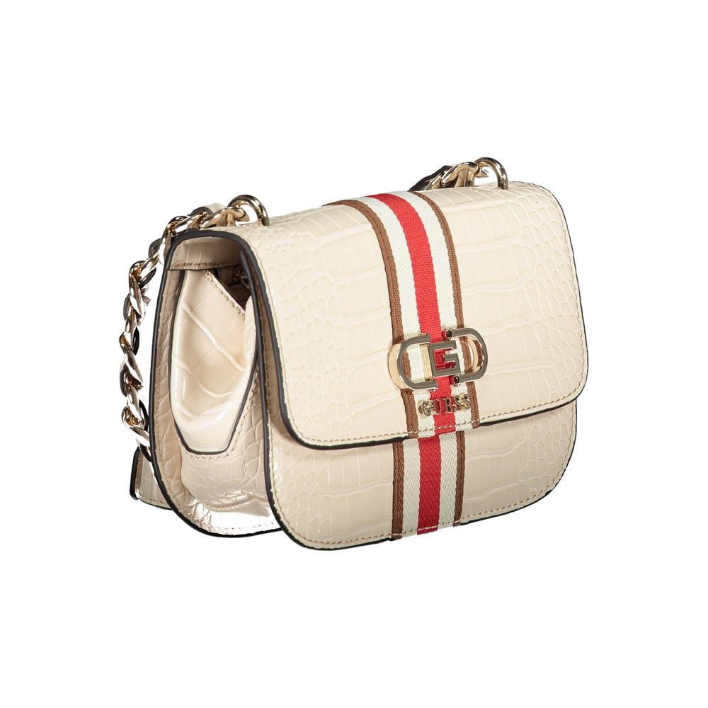 Beige Polyethylene Handbag - GLAMHUB BOUTIQUE 