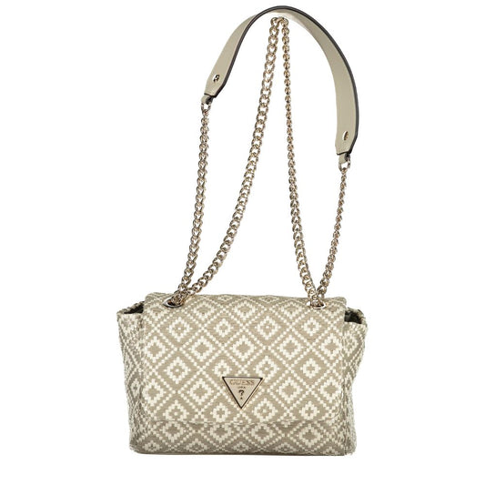 Gray Polyethylene Handbag - GLAMHUB BOUTIQUE 