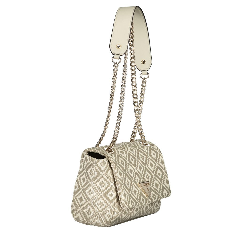 Gray Polyethylene Handbag - GLAMHUB BOUTIQUE 