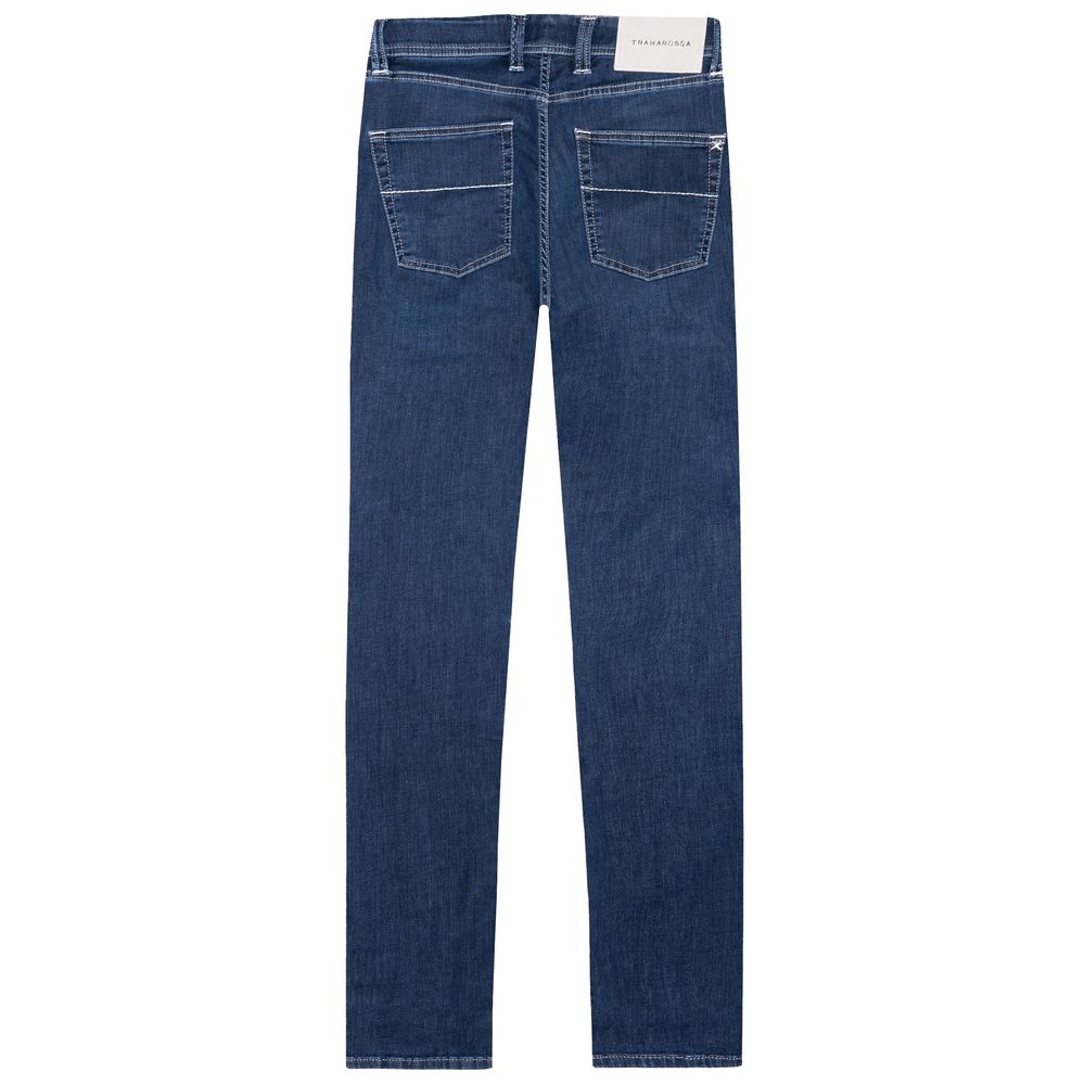 Blue Cotton Jeans & Pant - GlamHub Luxury and Icon Brand Clothing