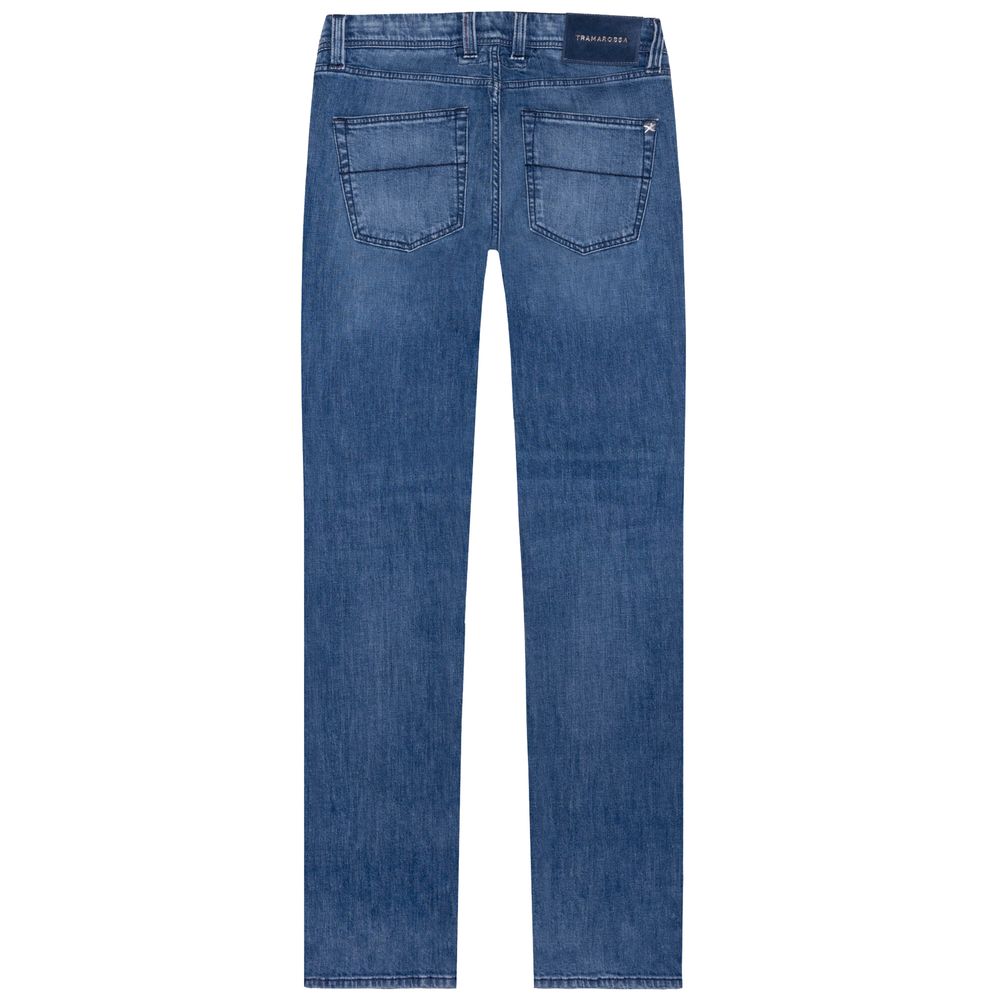 Blue Cotton Jeans & Pant - GlamHub Luxury and Icon Brand Clothing