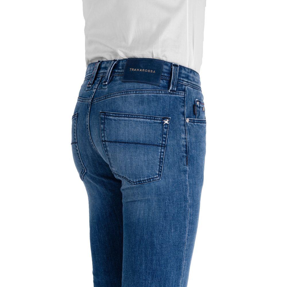 Blue Cotton Jeans & Pant - GlamHub Luxury and Icon Brand Clothing