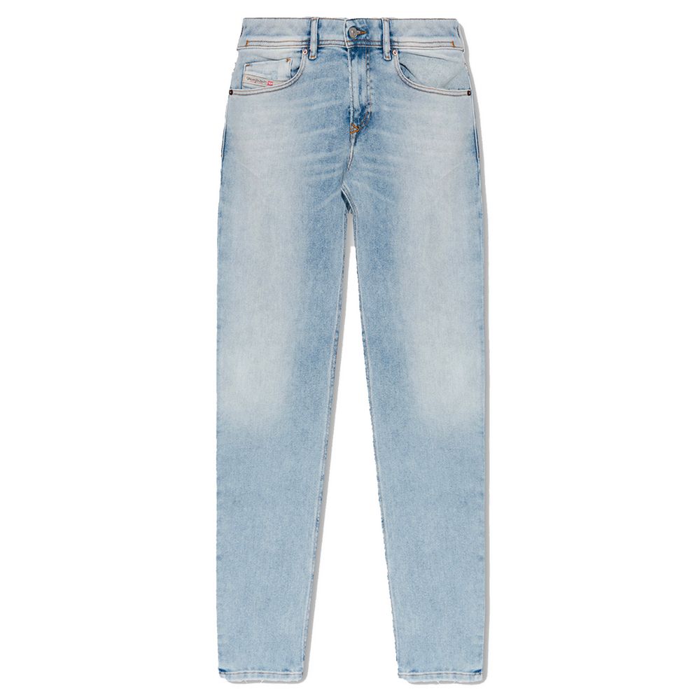 Light Blue Cotton Jeans & Pant - GLAMHUB BOUTIQUE 