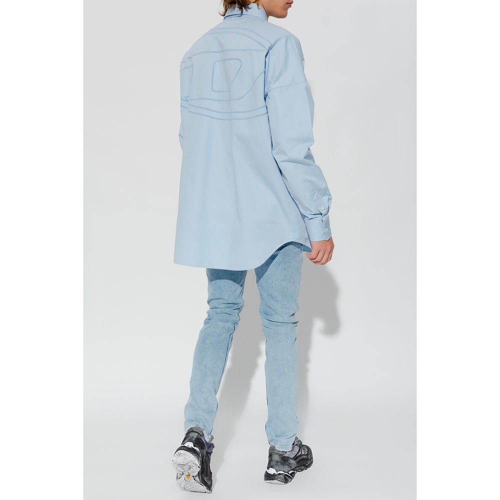 Light Blue Cotton Jeans & Pant - GLAMHUB BOUTIQUE 