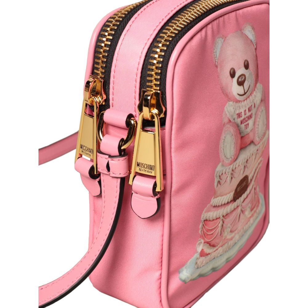 Pink Nylon Crossbody Bag - GLAMHUB BOUTIQUE 