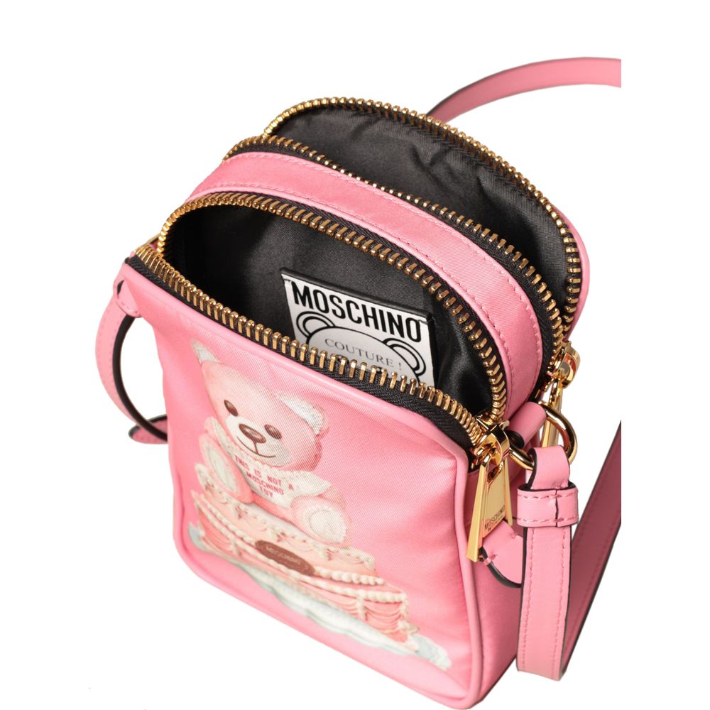 Pink Nylon Crossbody Bag - GLAMHUB BOUTIQUE 