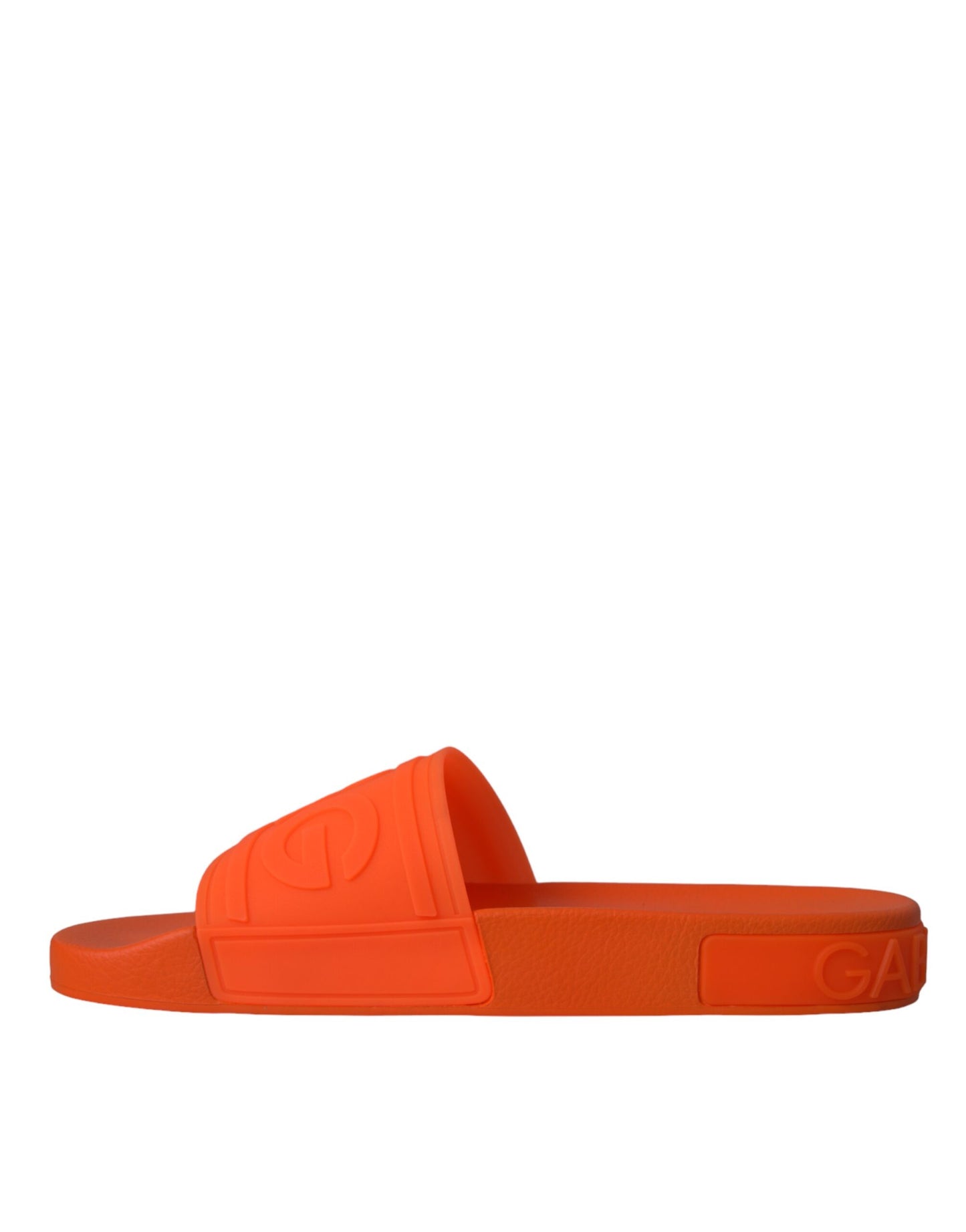 Orange Rubber Slides Sandals Beachwear Shoes