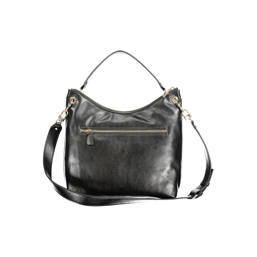 Black Polyethylene Handbag - GLAMHUB BOUTIQUE 