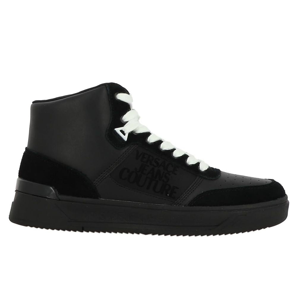 Black Leather Di Calfskin Sneaker - GLAMHUB BOUTIQUE 