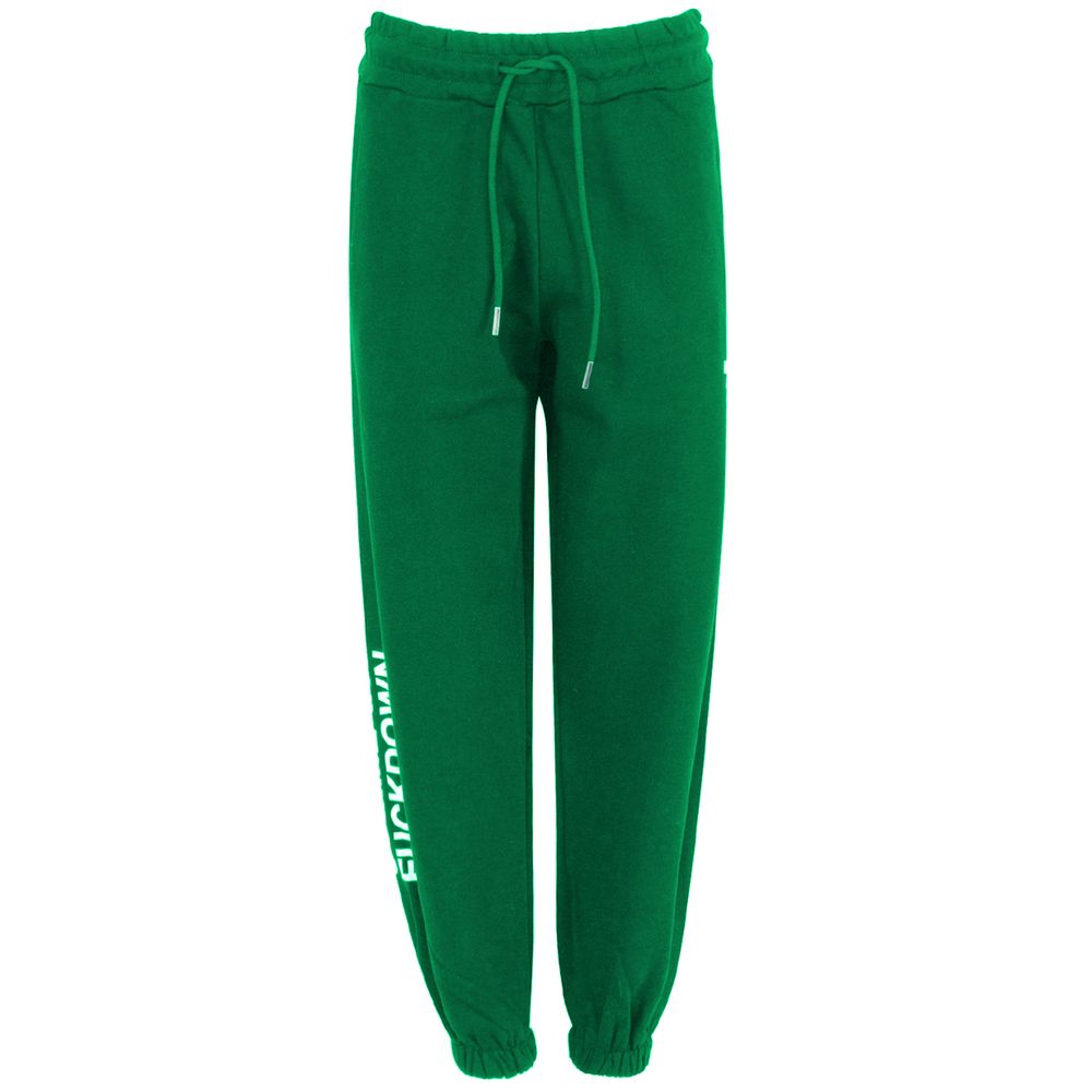 Green Cotton Jeans & Pant - GlamHub Luxury and Icon Brand Clothing