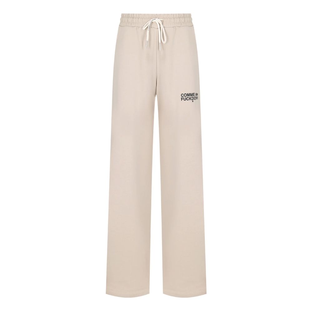 Beige Cotton Jeans & Pant - GlamHub Luxury and Icon Brand Clothing