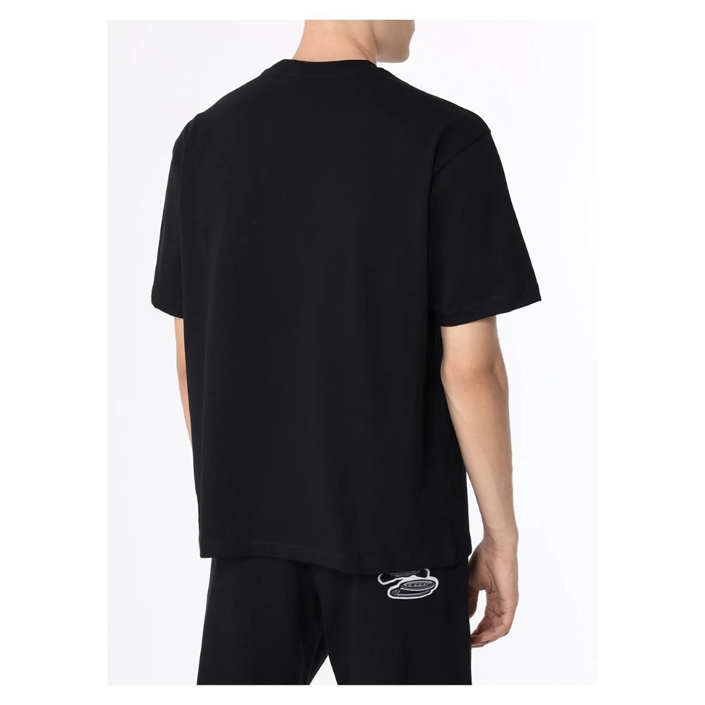 Black Cotton T-Shirt - GlamHub Luxury and Icon Brand Clothing