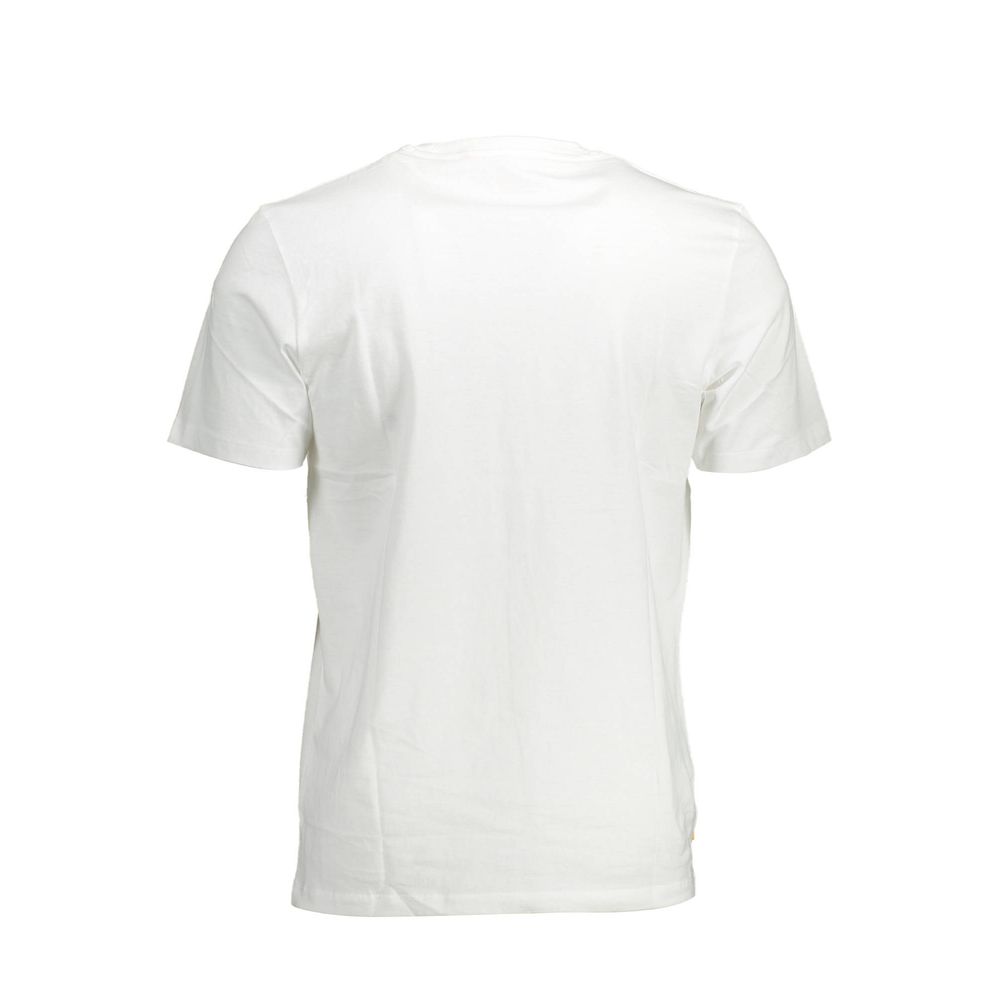 White Cotton Men TShirt - GlamHub Luxury and Icon Brand Clothing