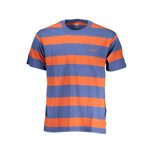 Blue Cotton Men T-Shirt - GLAMHUB BOUTIQUE 