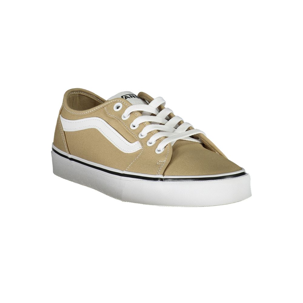 Beige Polyester Sneaker - GlamHub Luxury and Icon Brand Clothing