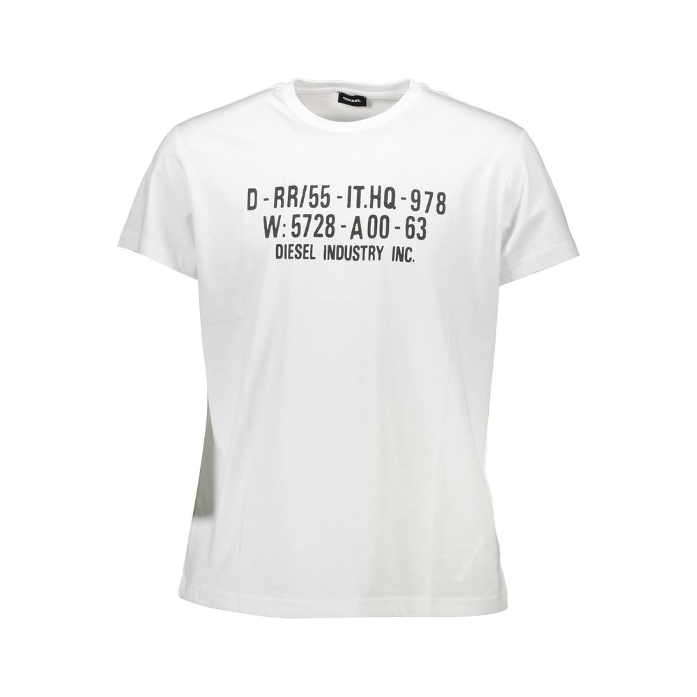 White Cotton Men T-Shirt - GLAMHUB BOUTIQUE 