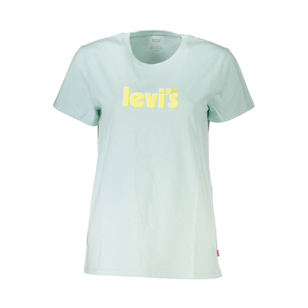 Light Blue Cotton Tops & T-Shirt - GLAMHUB BOUTIQUE 