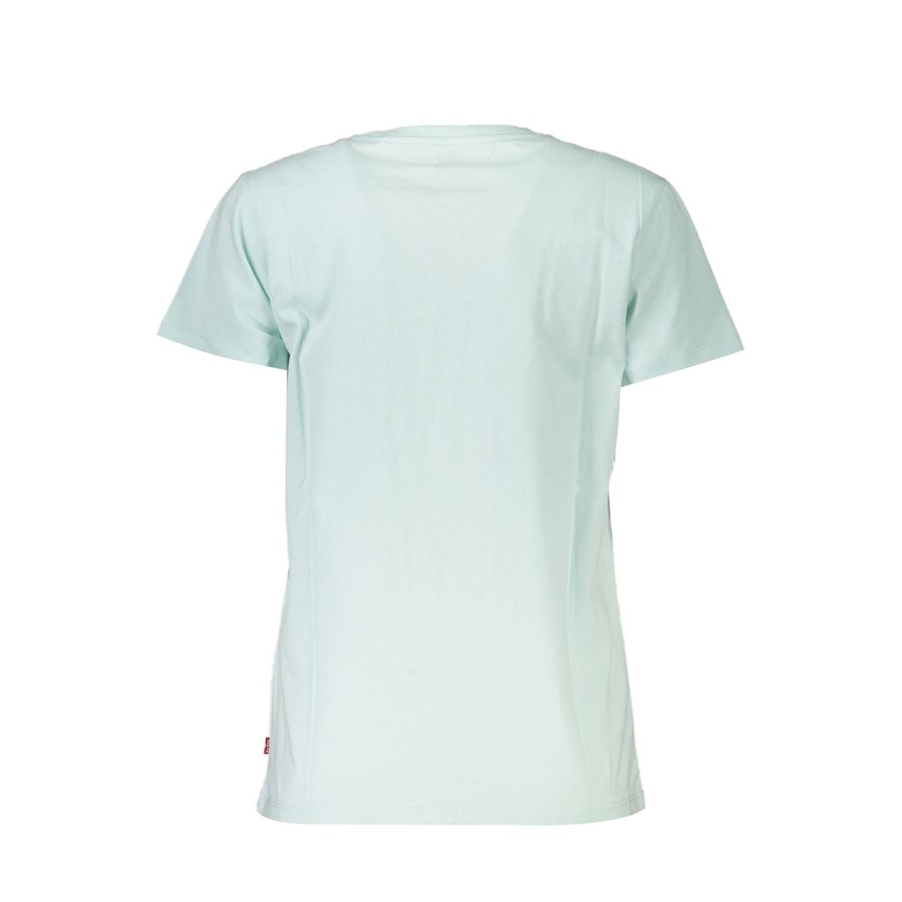 Light Blue Cotton Tops & T-Shirt - GLAMHUB BOUTIQUE 