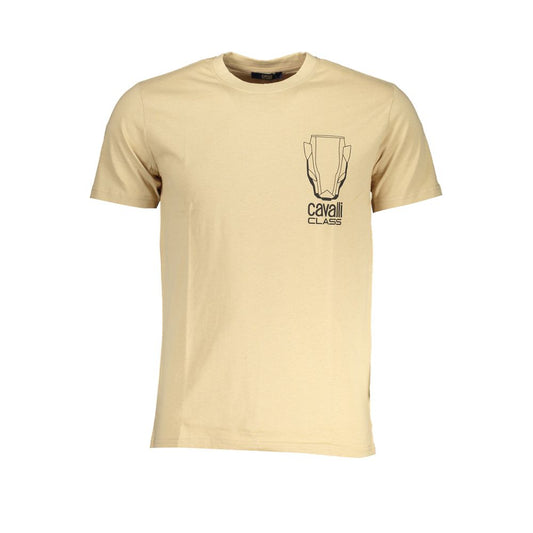 Beige Cotton T-Shirt - GlamHub Luxury and Icon Brand Clothing